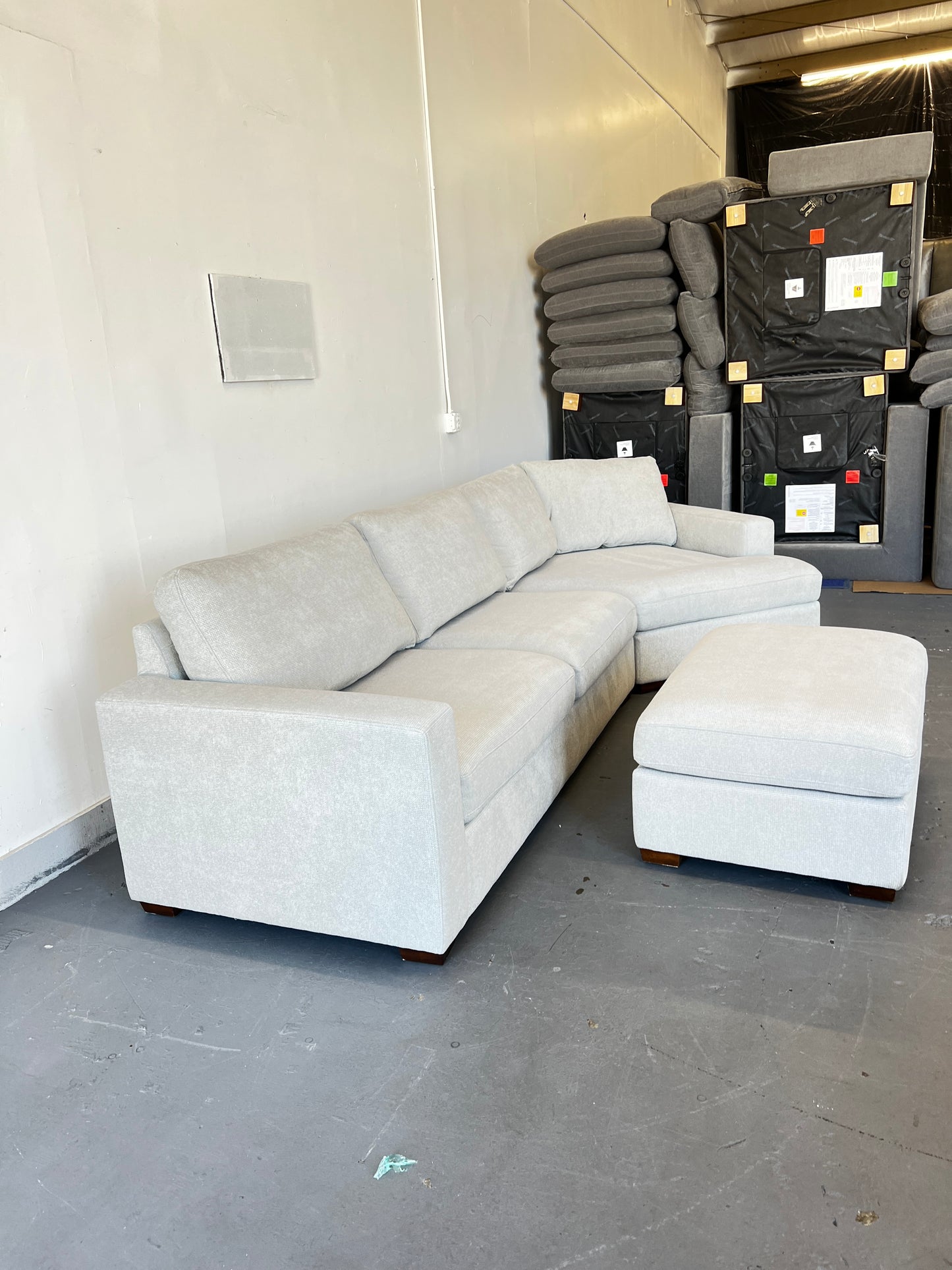 Sectional and Ottoman