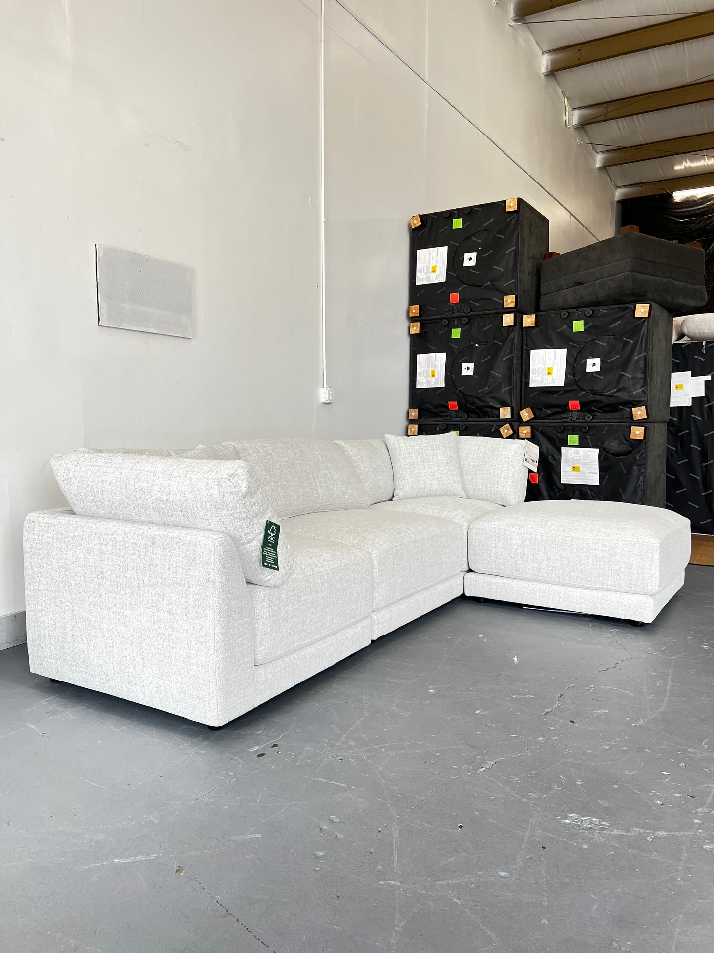 Feathered Sectional