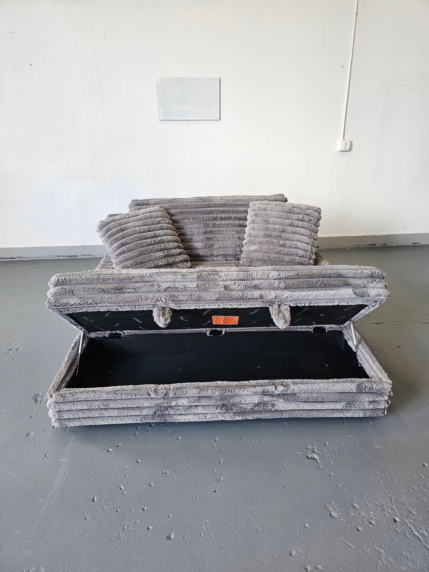 Thomasville Wills Fabric Oversize Chair and Storage Ottoman
