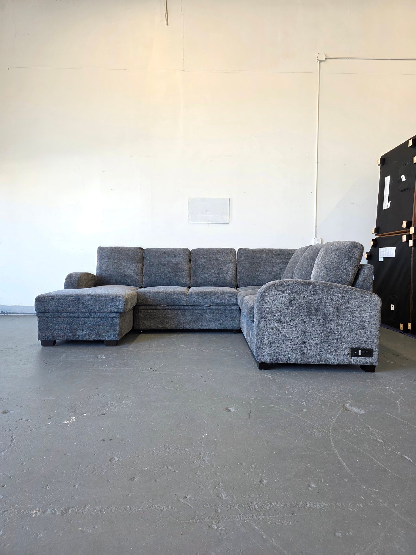 Coddle Aria Sleeper Sectional with Reversible Chaise and Storage
