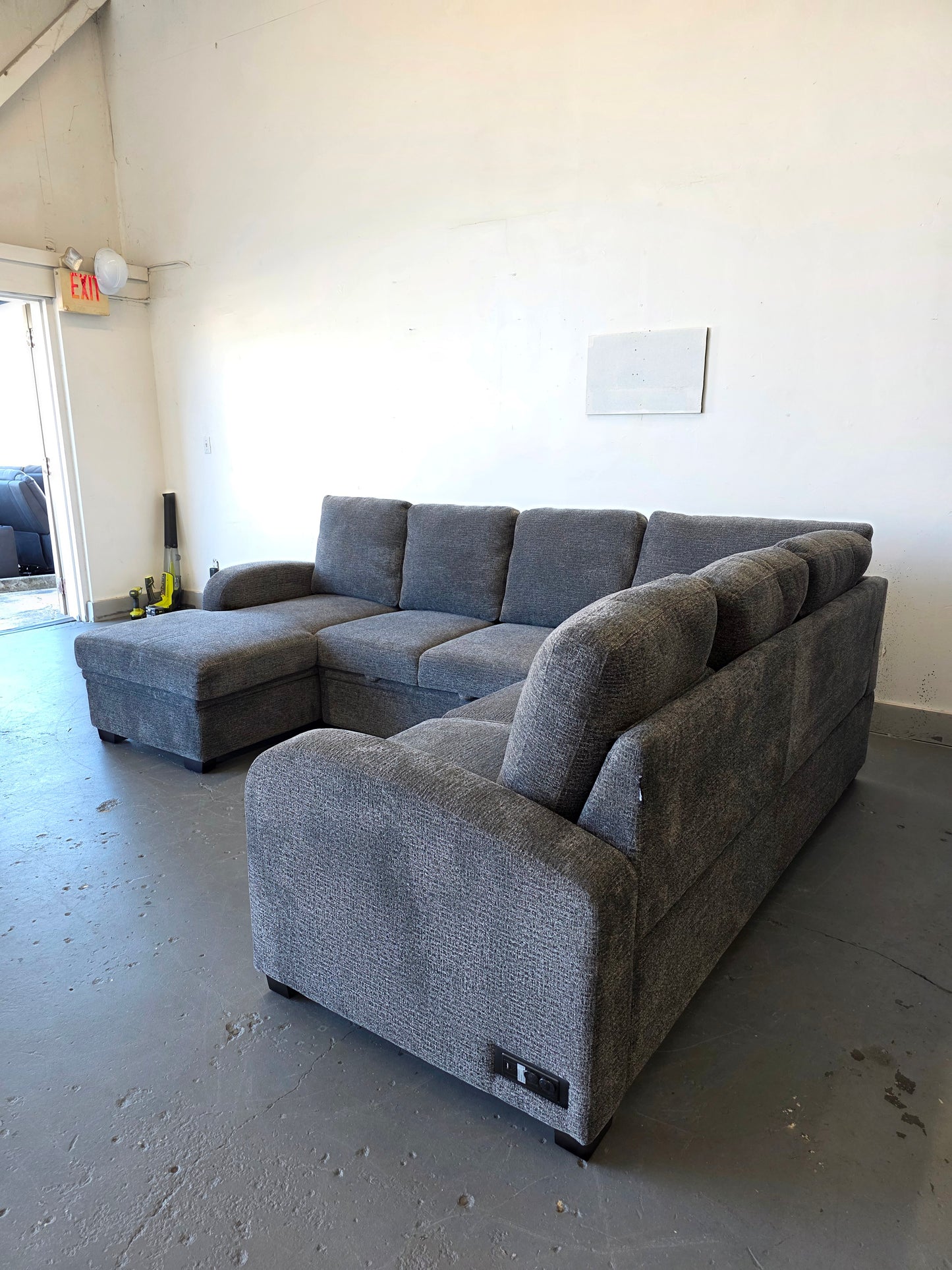Coddle Aria Sleeper Sectional with Reversible Chaise and Storage