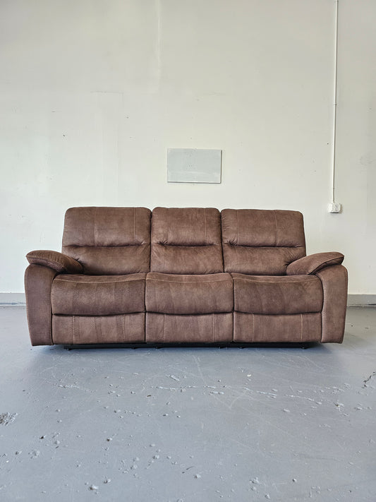 Brown Fabric Recliner