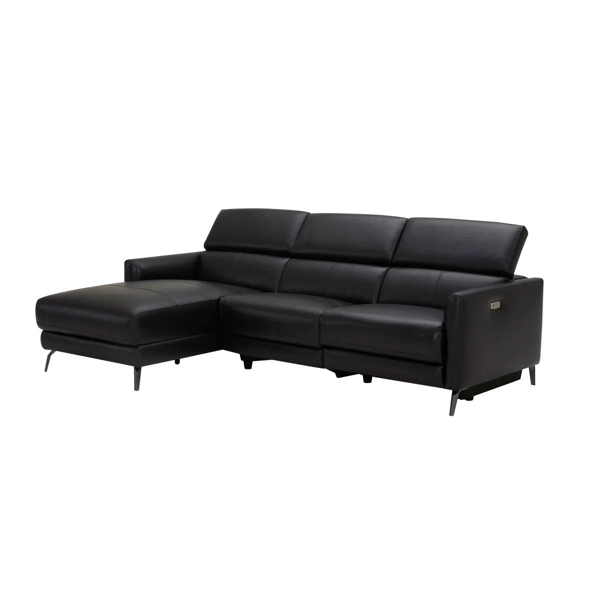 Hoffman Leather Power Reclining Sectional