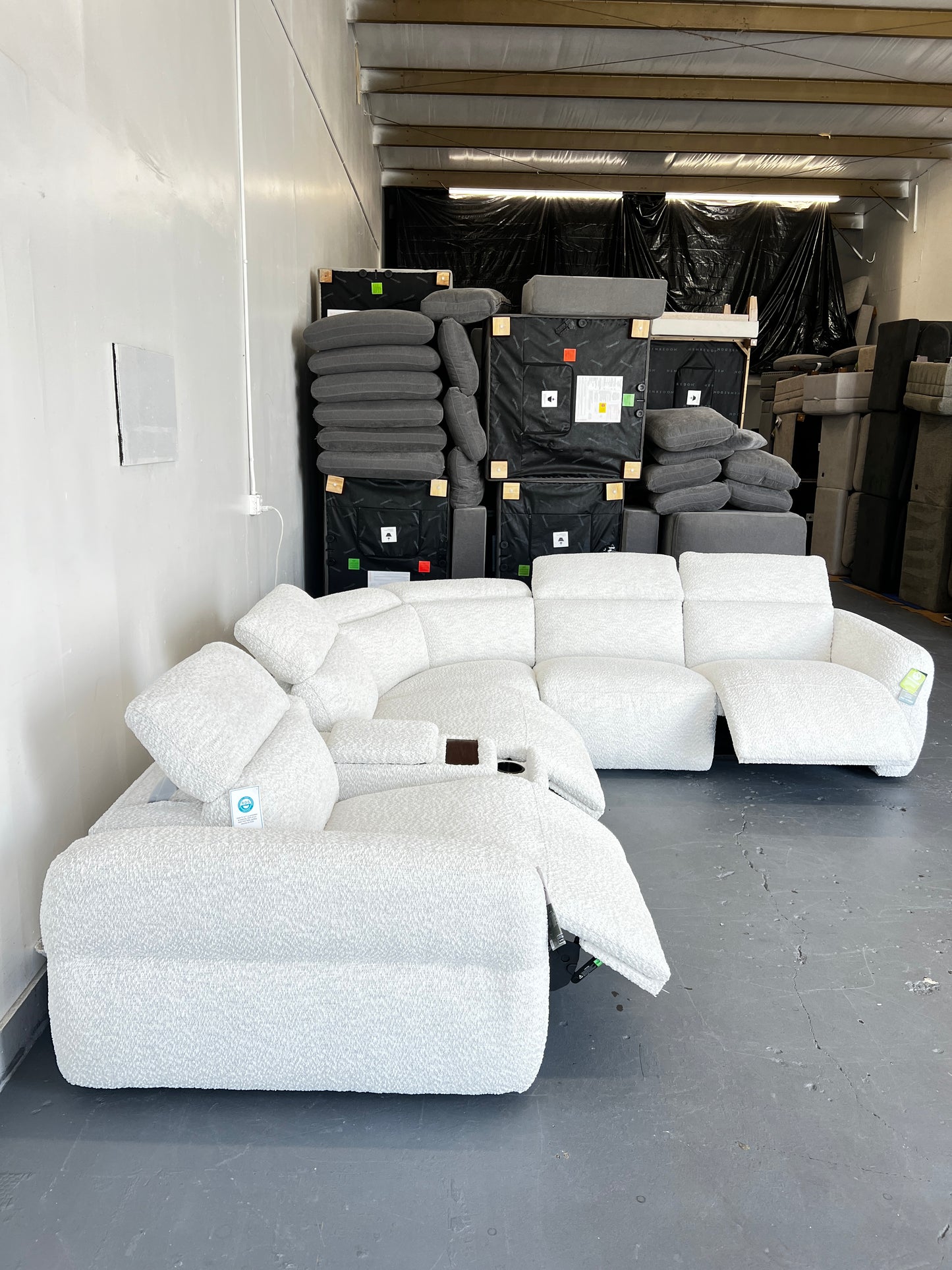 Fabric Power Reclining Sectional