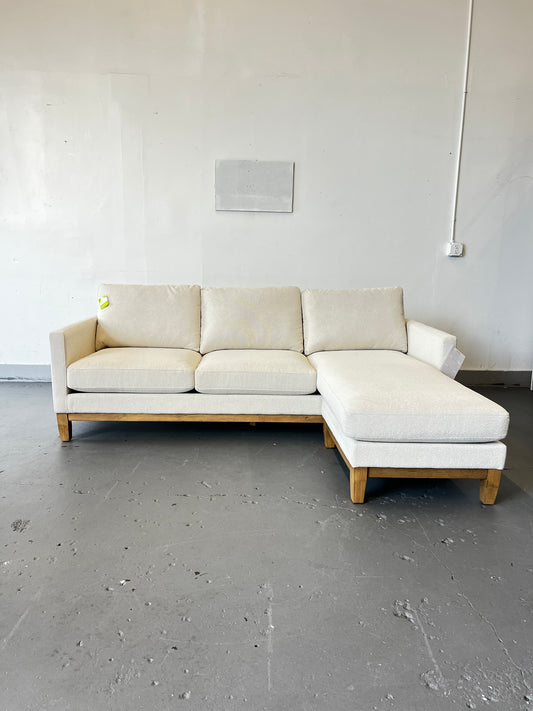 Oatmeal Sectional & Reversible Chaise