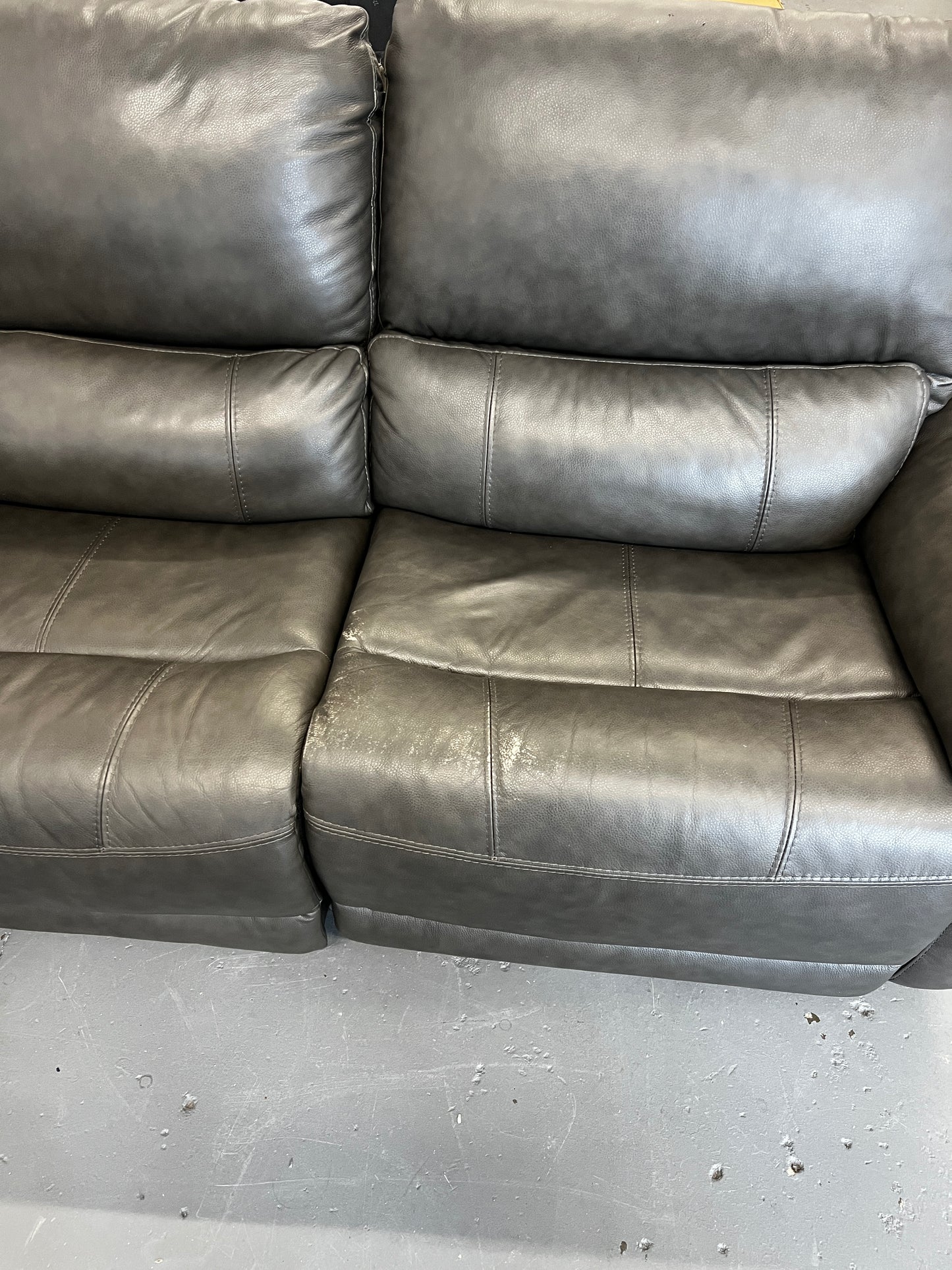 Leather Power Reclining Sectional