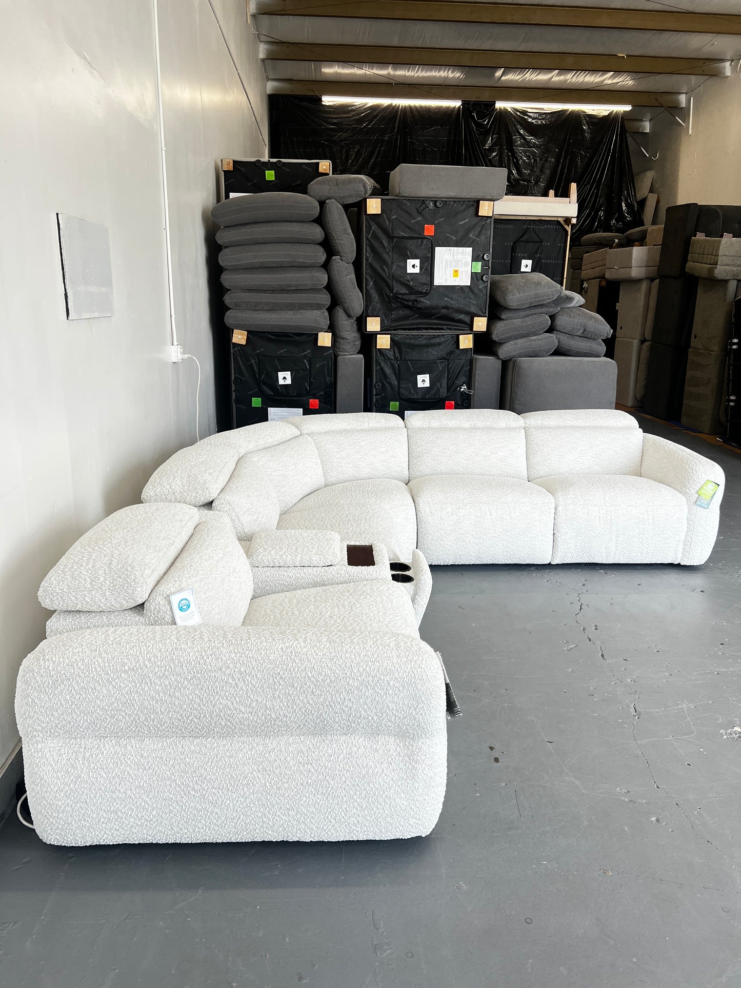 Fabric Power Reclining Sectional