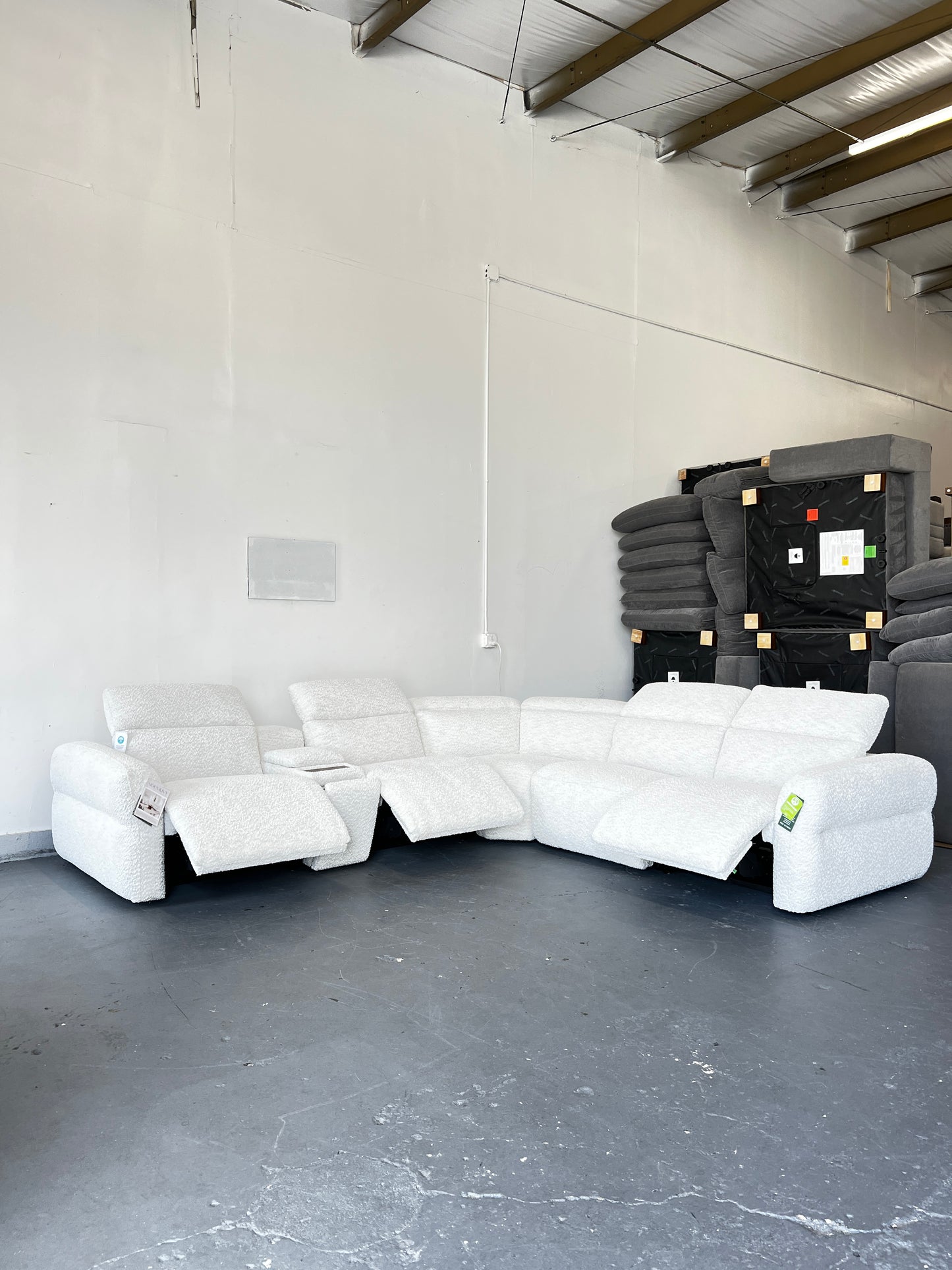 Fabric Power Reclining Sectional