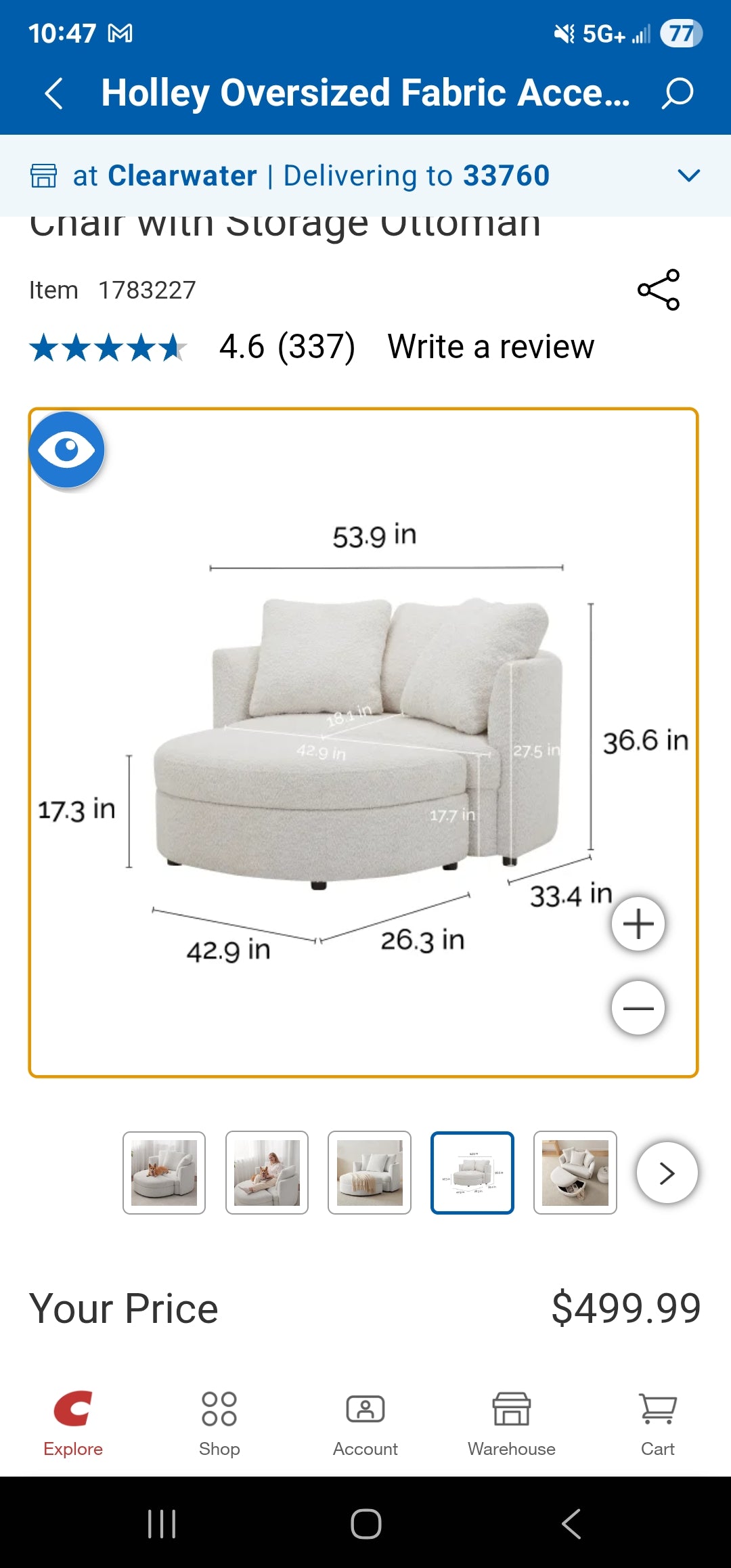 Holey Oversized chair
