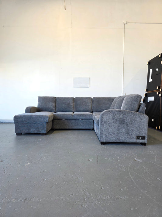 Coddle Aria Sleeper Sectional with Reversible Chaise and Storage