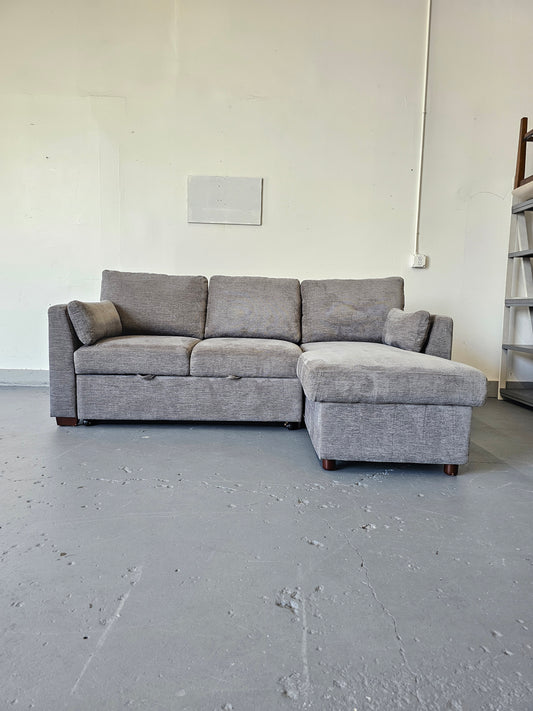Coddle Dark Grey Sleeper Sofa with Storage